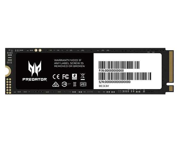 SSD Acer GM7 NVMe, 512GB, M.2, 3800 MB/s Escritura, 7200 MB/s Lectura, PCI Express 4.0