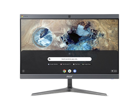 Acer Chromebase CA24I2 All-in-One 23.8", Intel Celeron 3867U 1.80GHz, 4GB, 128GB SSD, Chrome OS, Plata ― Teclado en Inglés