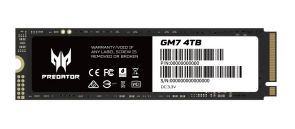 SSD Acer Predator GM-7 NVMe, 4TB, M.2, 6500 MB/s Escritura, 7400 MB/s Lectura, PCI Express 4.0