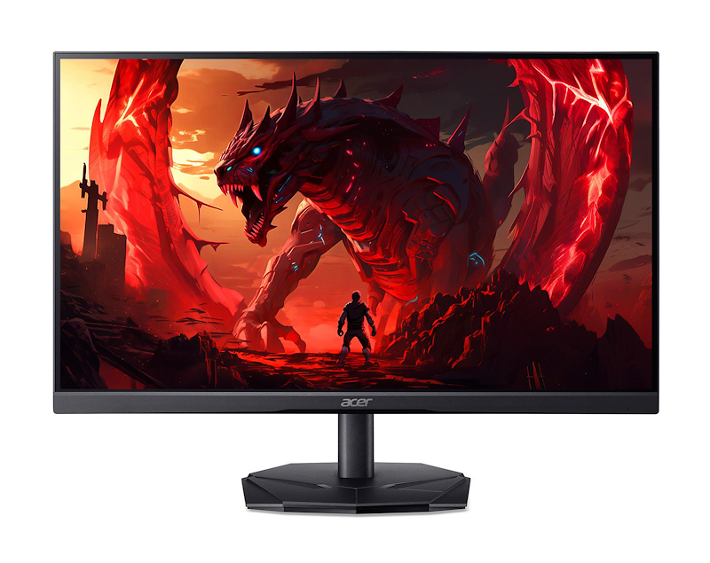 Monitor Gamer Acer Nitro KG241Y P3BIP LCD 23.8", 1920x1080 Full HD, FreeSync, 180Hz, HDMI/DisplayPort, Negro/Rojo
