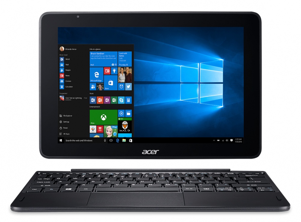 Acer 2 en 1 One 10 S1003-1622 10.1'', Intel Atom x5-Z8350 1.44GHz, 2GB, 32GB, Windows 10 Home 32-bit, Negro