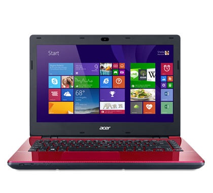 Laptop Acer Aspire E5-411-C2FP 14", Intel Celeron N2840 2.16GHz, 4GB, 1TB, Windows 8.1 64-bit, Rojo