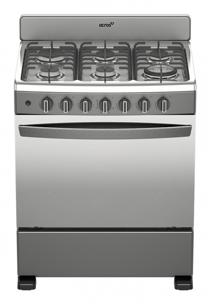Acros Estufa AFR4132G, 6 Quemadores, Gris