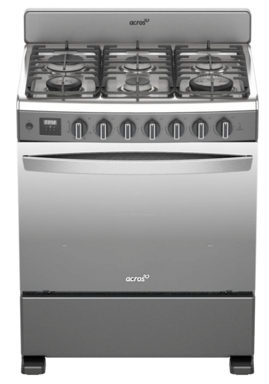 Acros Estufa y Horno de Gas de 30" AFR7148G, 6 Quemadores Estándar, Titanio