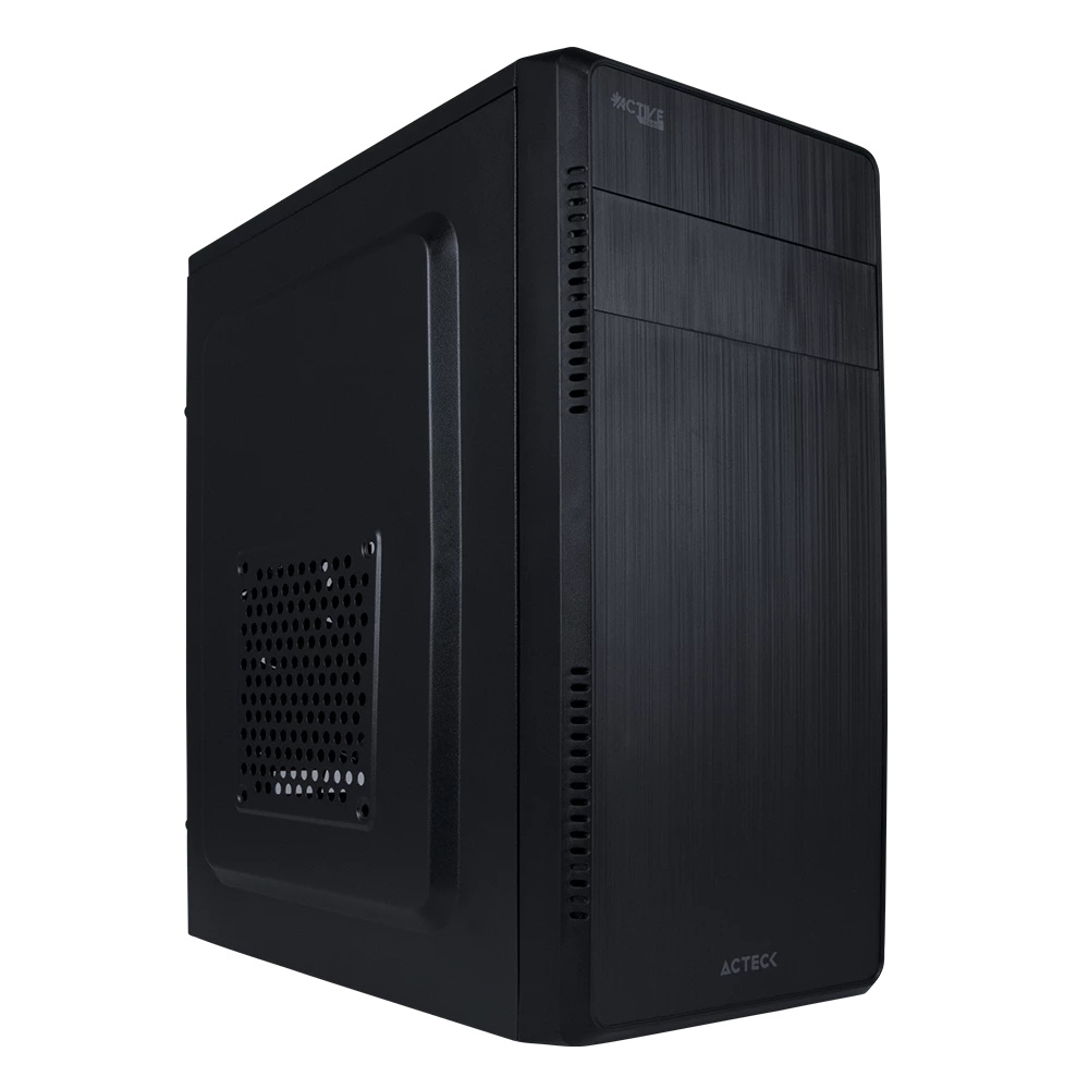 Gabinete Acteck Kioto GC240, Mini-Tower, Micro-ATX/Mini-ITX, USB 3.0/2.0, con Fuente 500W, 1 Ventilador Instalado, Negro