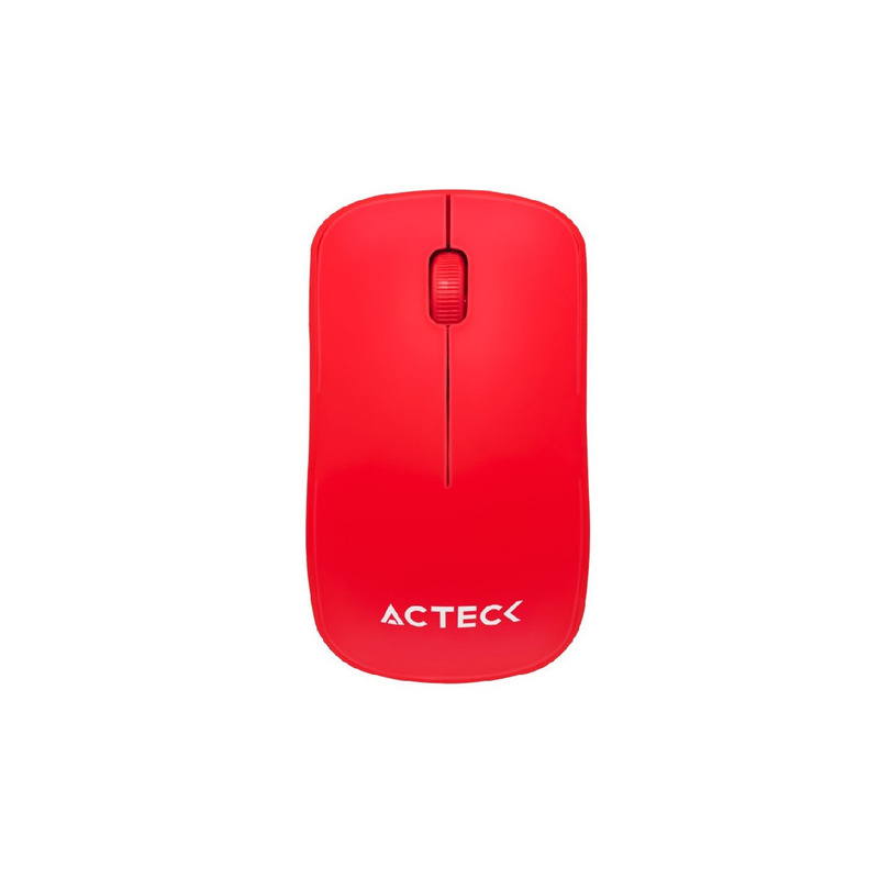 Mouse Acteck Óptico Entry 210, Inalámbrico, USB, 1000DPI, Rojo