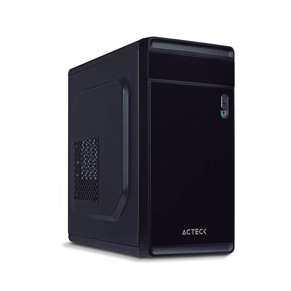 Gabinete Acteck Delta, Micro-Tower, Micro-ATX/Mini-ITX, USB 2.0/3.0, con Fuente de 500W, sin Ventiladores Instalados, Negro 