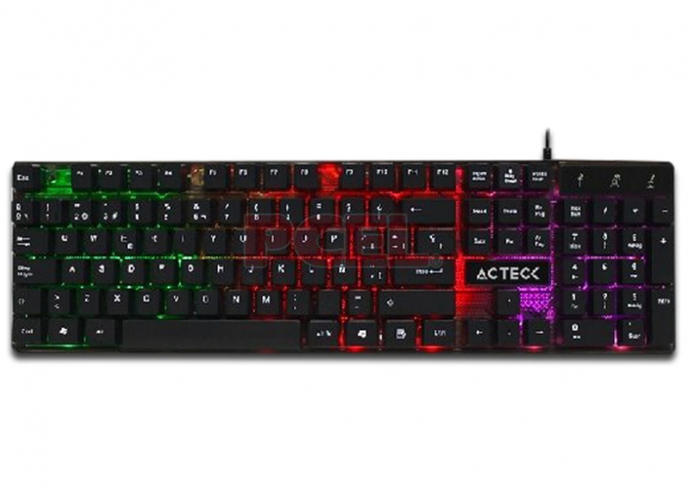 Teclado Gamer Acteck Aurean X100, Alámbrico, USB, Negro