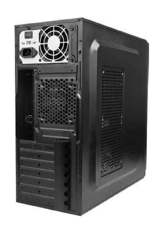 Gabinete Acteck Milan Elite, Midi-Tower, ATX/Micro-ATX/Mini-ITX, USB 2.0/3.0, con Fuente de 500W, sin Ventiladores Instalados, Negro
