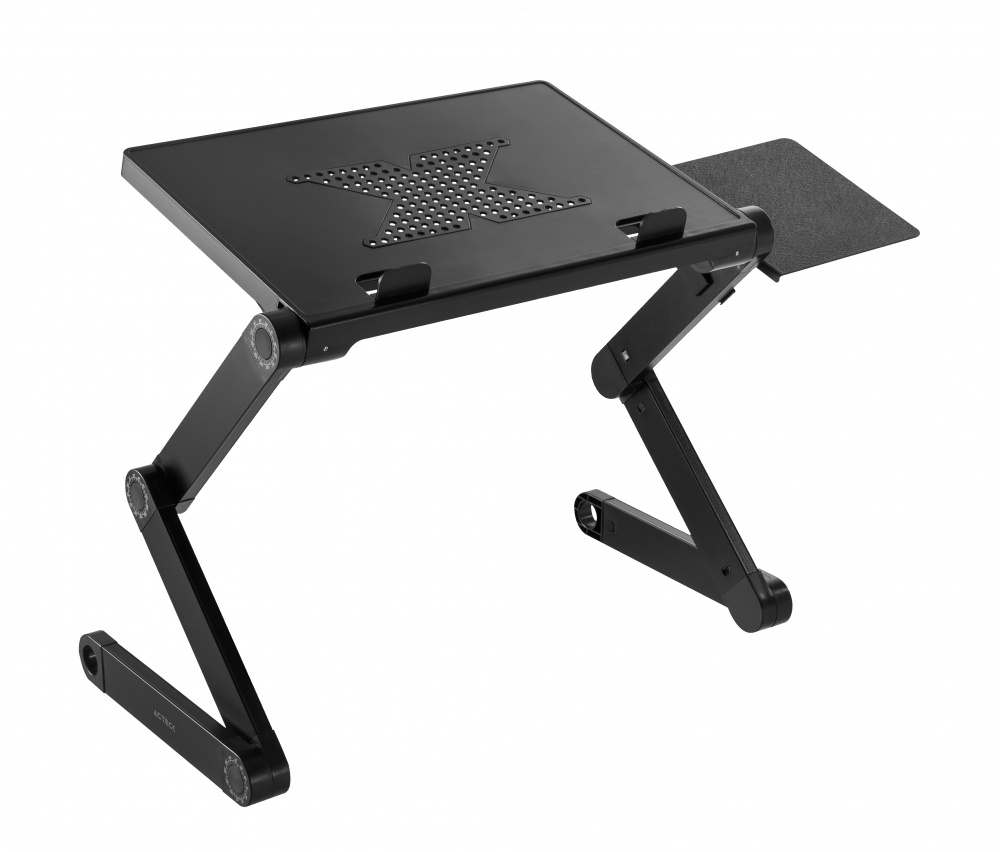 Acteck Soporte Elevador para Laptop 18", hasta 10Kg, Negro