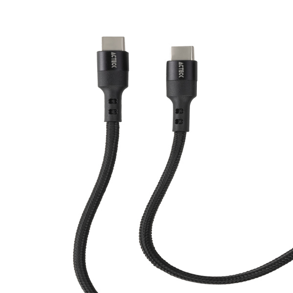 Acteck Cable USB-C Macho - USB-C Macho, 1.8 Metros