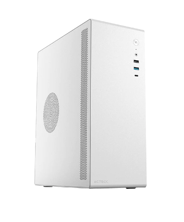 Gabinete Acteck Neuss GI485, Micro-Tower, Micro-ATX/Mini-ITX, USB 2.0/3.0, con Fuente de 450W, sin Ventiladores Instalados, Blanco