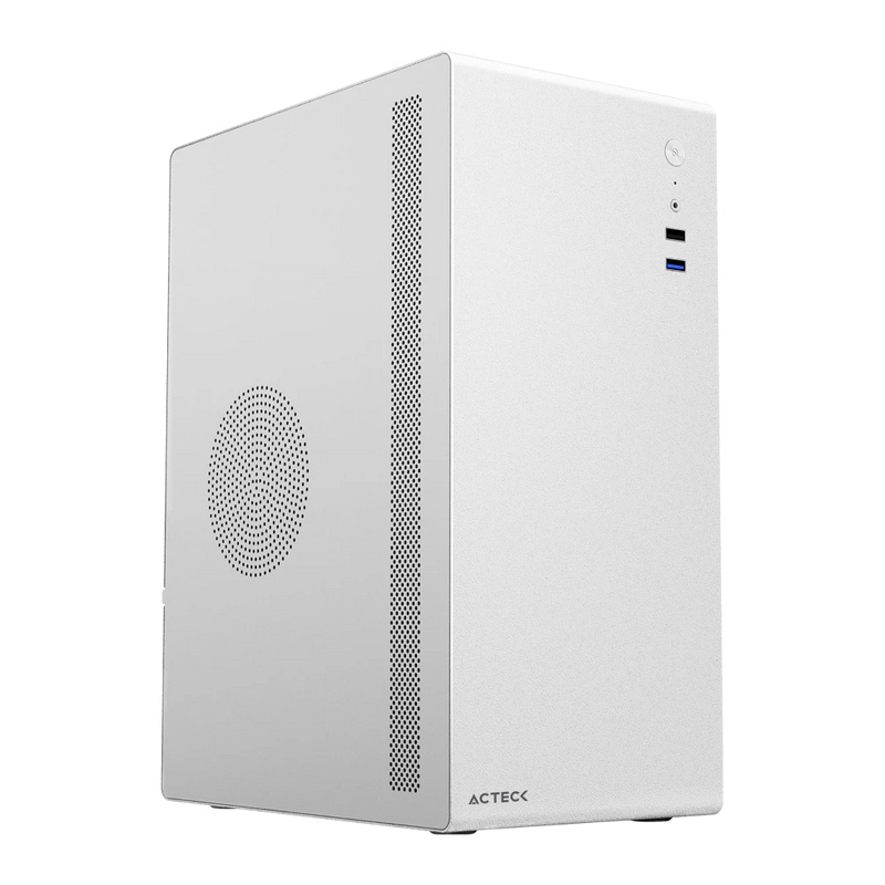 Gabinete Acteck Neuss Plus GI707, Mini-Tower, Micro-ATX/Mini-ITX, USB 2.0/3.0, con Fuente de 450W, 1 Ventilador Instalado, Blanco