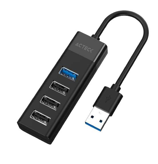 Acteck Hub USB-A - USB-A 2.0, USB-A 3.1, 5 Gbit/s