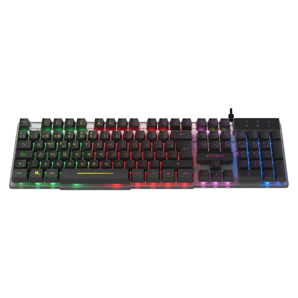 Teclado Gamer Acteck Aurean II TA220G, Alámbrico, USB, Negro