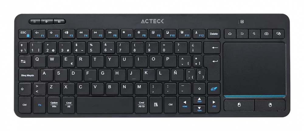 Teclado Acteck Inspire Smart TI707 60%, Inalámbrico, RF Inalámbrico/Bluetooth, Negro, Español