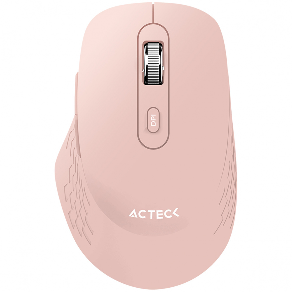 Mouse Acteck Optimize Flow MI480, Inalámbrico, Óptico, 1.600DPI, RF Inalámbrico, Rosa