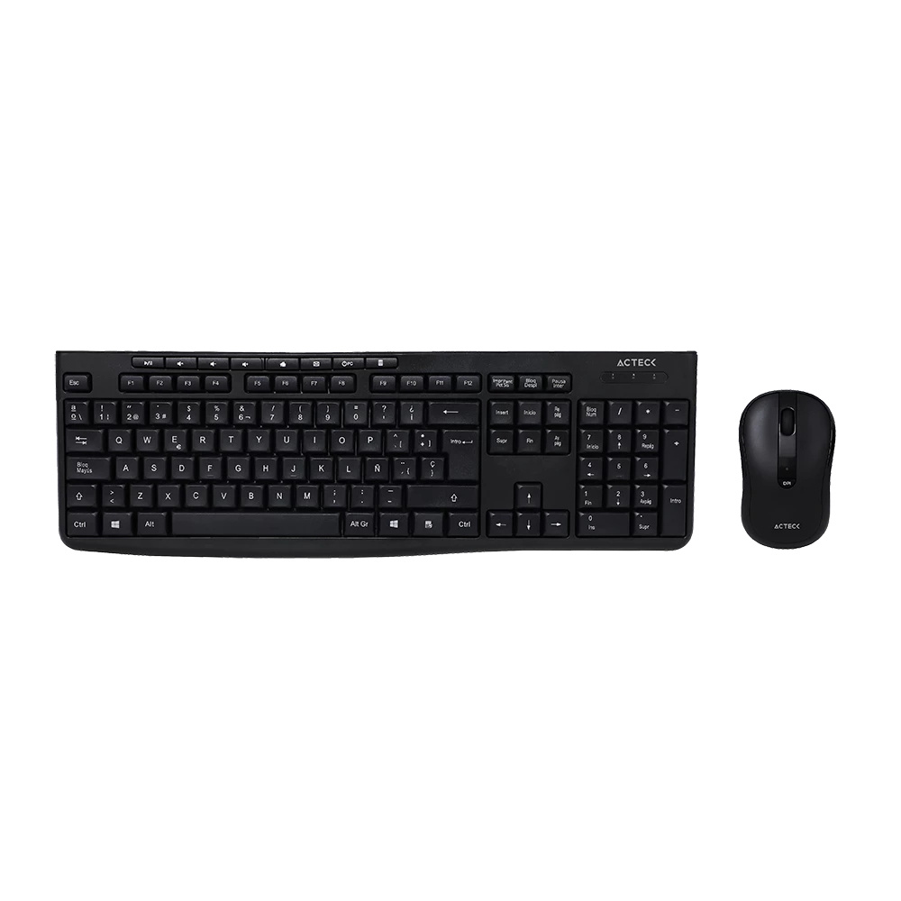 Kit de Teclado y Mouse Acteck Creator Prime MK225, Inalámbrico, RF Inalámbrico, Negro, Español