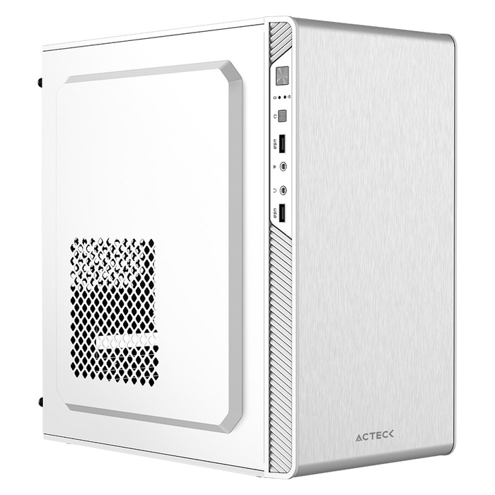 Gabinete Acteck Performance II GI215, Midi-Tower, Micro-ATX/Mini-ITX, USB 2.0, con Fuente de 500W, sin Ventiladores Instalados, Blanco