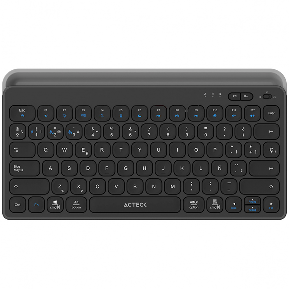 Teclado Acteck Inspire Trek TI737 65%, Inalámbrico, RF Inalámbrico/Bluetooth, Negro, Español