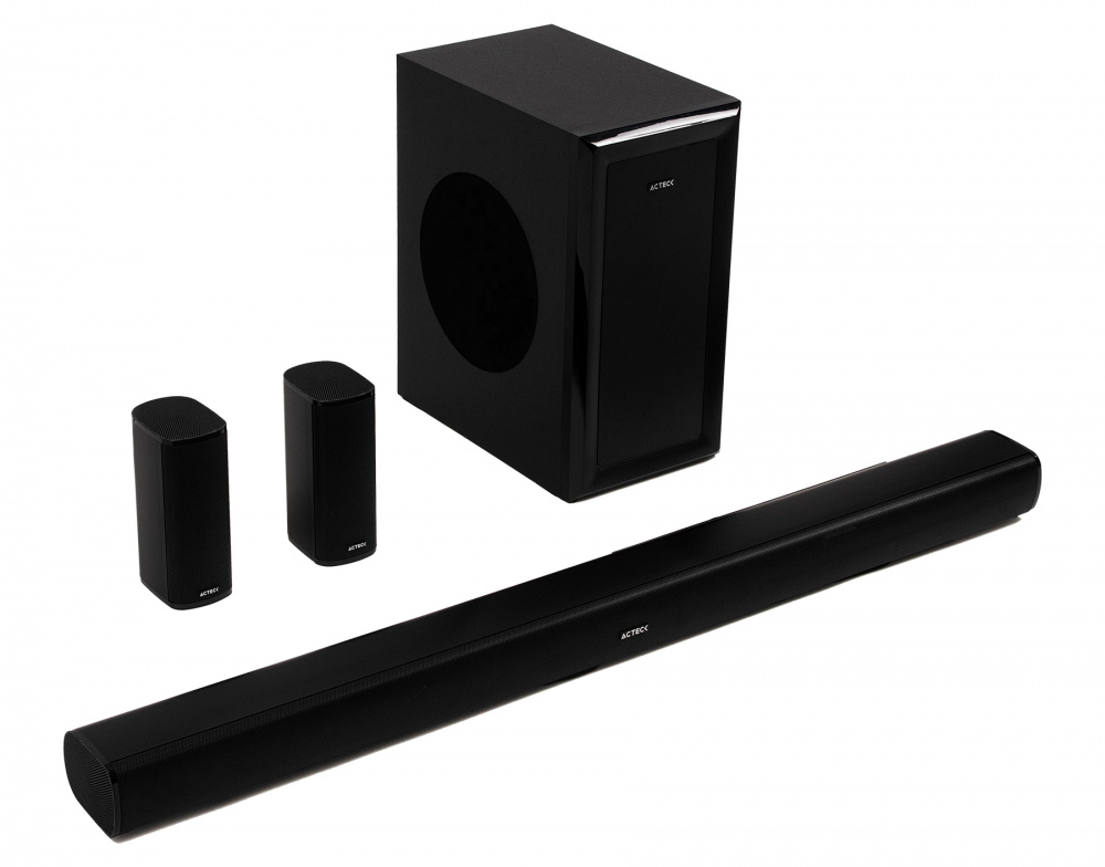 Acteck Barra de Sonido con Subwoofer Dynamic Stage BS700, Bluetooth, Alámbrico/Inalámbrico, 5.1 Canales, 180W RMS