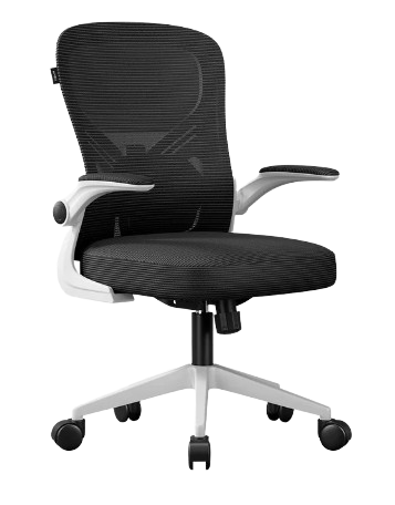 Acteck Silla Flux Base EC343, Respaldo de malla, Reposabrazos Ajustables, Negro