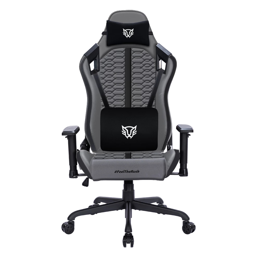 Acteck Silla Gamer THUNDER MAX V7, hasta 120kg, Gris