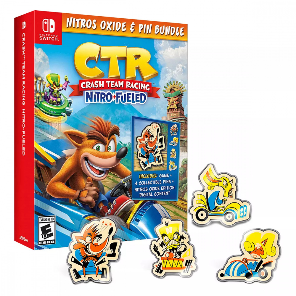 Crash Team Racing Nitro Fueled Oxide Pin Bundle Nintendo 047875884083