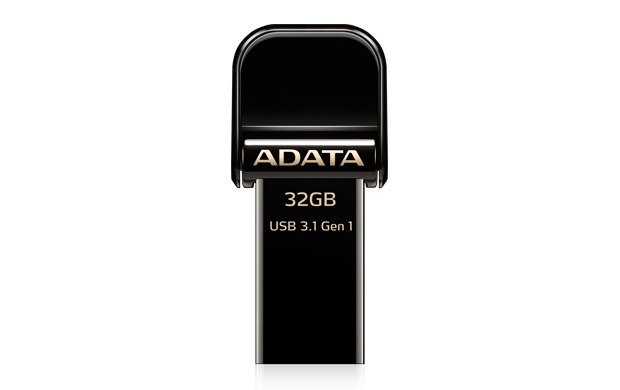 Memoria USB Adata AI920, 32GB, Lightning/ USB 3.0, Lectura 150MB/s, Escritura 30MB/s, Negro - para iPhone/iPad/iPod