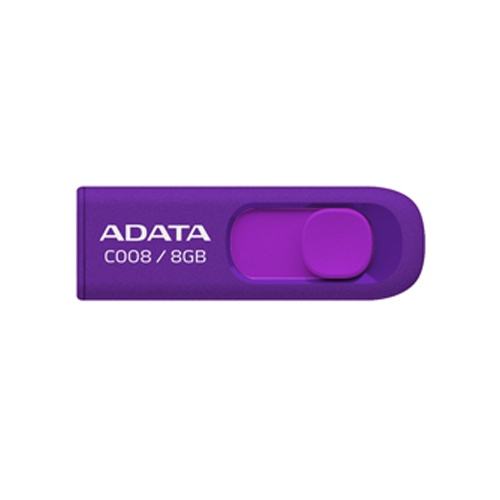 Memoria USB Adata C008, 8GB, USB 2.0, Morado