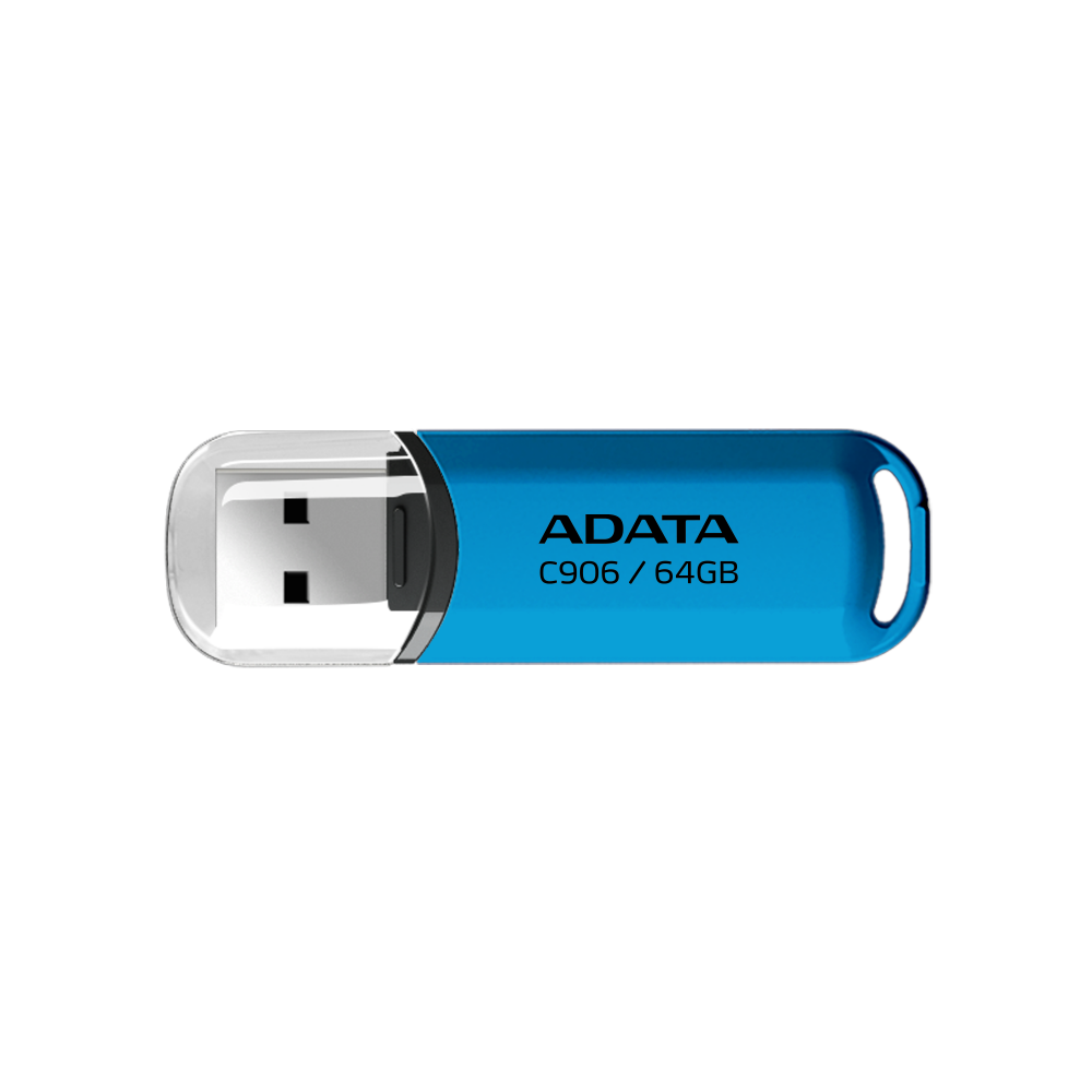Memoria USB Adata C906, 64GB, USB 2.0, Azul