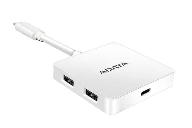 Adata Hub USB C 3.0 Macho - 4x USB A 3.0 Hembra, 5000 Mbit/s, Blanco
