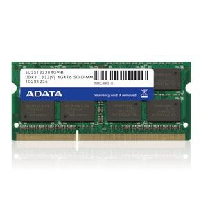 Memoria RAM Adata DDR3, 1333MHz, 4GB, CL9, SO-DIMM