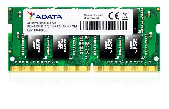 Memoria RAM Adata DDR4, 2400MHz, 4GB, Non-ECC, SO-DIMM
