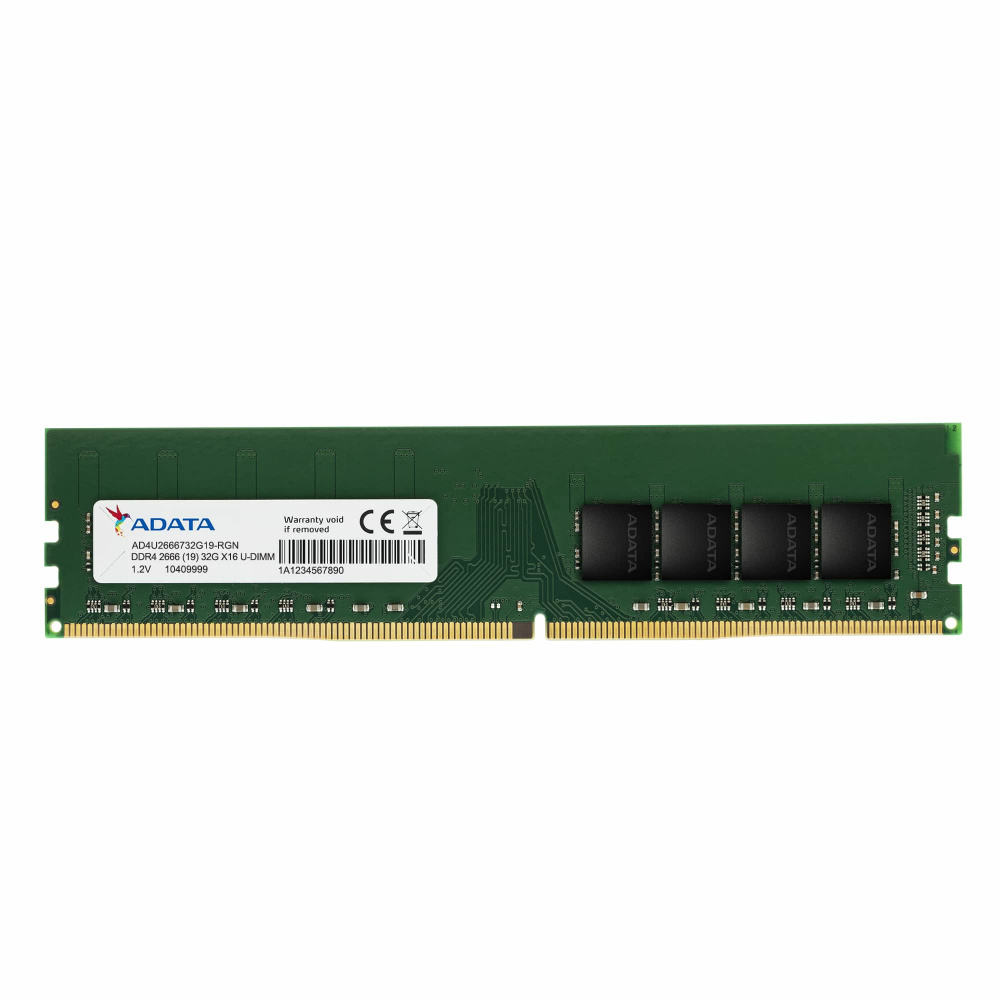 Memoria RAM Adata U-DIMM DDR4 2666MHz, 32GB, Non-ECC, CL19