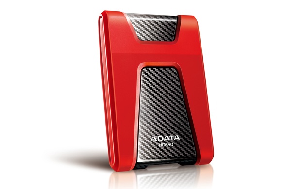 Disco Duro Externo Adata DashDrive Durable HD650 2.5'', 1TB, USB 3.0, SATA, Rojo - para Mac/PC