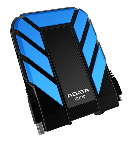 Disco Duro Externo Adata DashDrive Durable HD710 2.5'', 2TB, USB 3.0, 5400RPM, Azul, A Prueba de Agua y Golpes - para Mac/PC