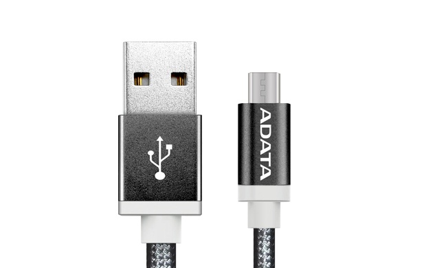 Adata Cable Android USB 2.0 A Macho - Micro USB 2.0 B Macho, 1 Metro, Negro