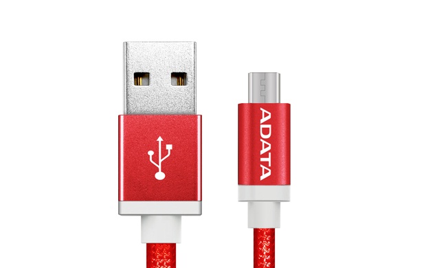 Adata Cable USB 2.0 A - Micro USB 2.0 B para Android/Windows, 1 Metro, Rojo