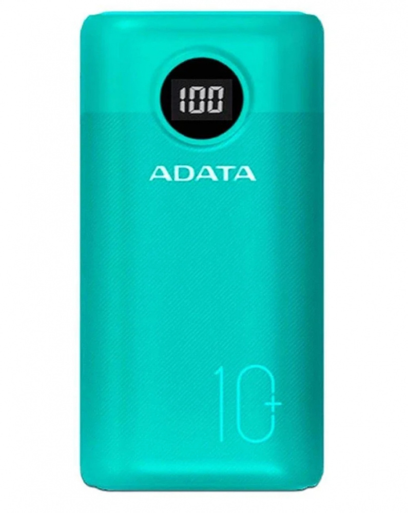Cargador Portátil Adata Power Bank P10000QCD, 1000mAh, Verde