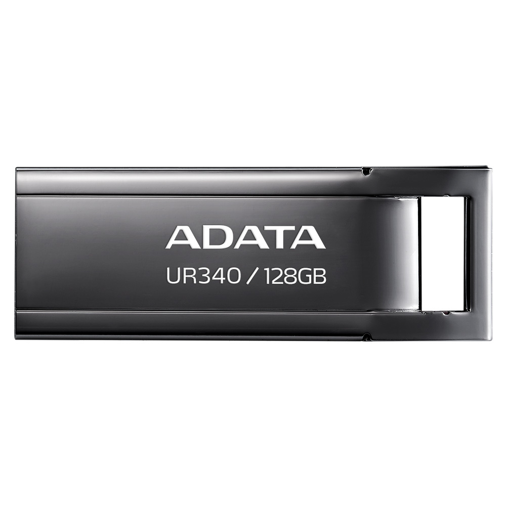 Memoria USB Adata UR340, 128GB, USB 3.2, Lectura 100 MB/s, Negro