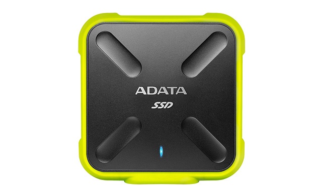 SSD Externo Adata SD700, 256GB, Micro-USB 3.1, Negro/Amarillo, A Prueba de Agua, Polvo y Golpes - Para Mac/PC