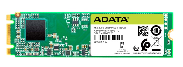 SSD Adata Ultimate SU650 3D TCL, 120GB, SATA III, M.2