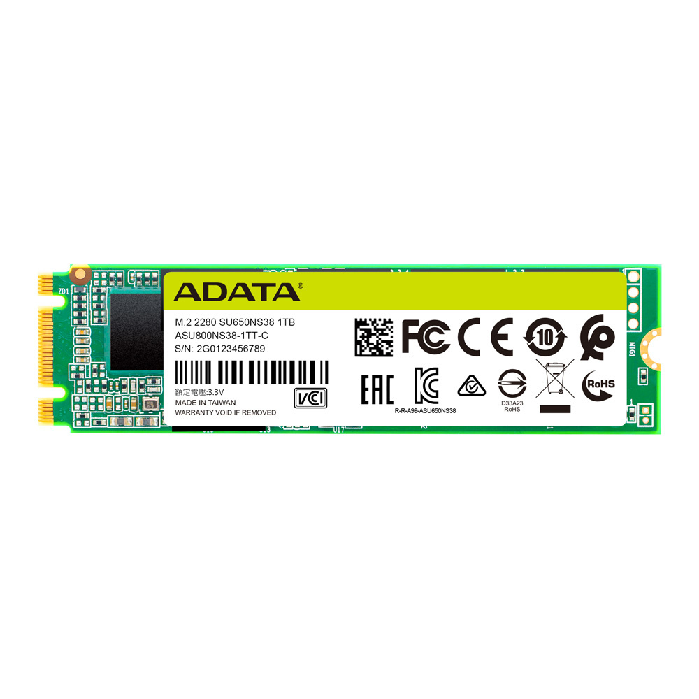 SSD Adata Ultimate SU650, 1TB, M.2, 510 MB/s Escritura, 550MB/s Lectura, SATA III 