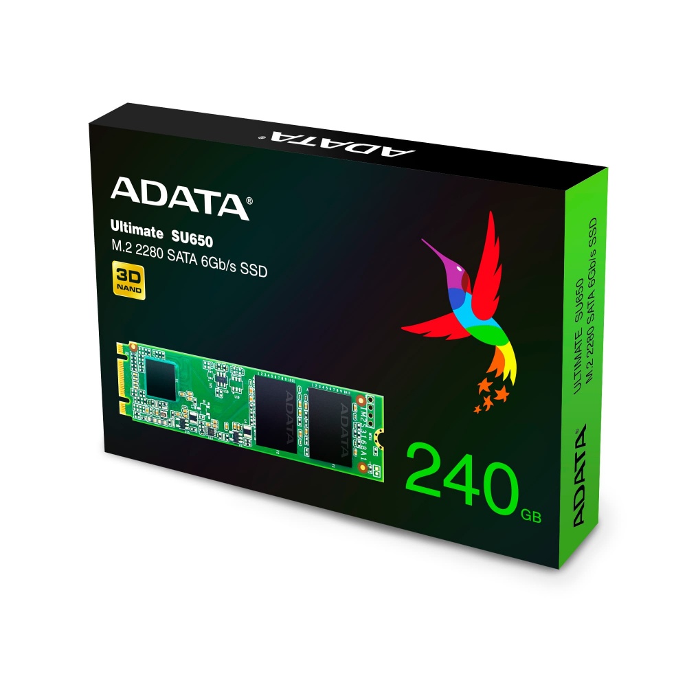 SSD Adata Ultimate SU650 3D TLC, 240GB, SATA III, M.2