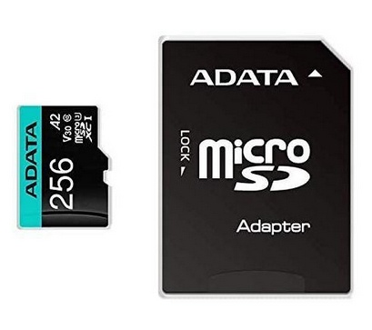 Memoria Flash Adata Premier Pro, 256GB MicroSDXC UHS-I Clase 10, con Adaptador