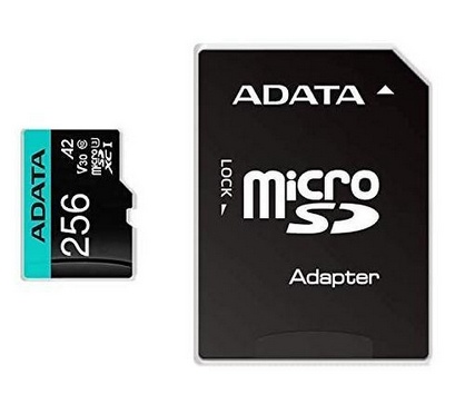 Memoria Flash Adata Premier Pro, 256GB MicroSDXC UHS-I Clase 10, con Adaptador 