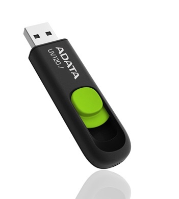 Memoria USB Adata DashDrive UV120, 16GB, USB 2.0, Negro/Verde
