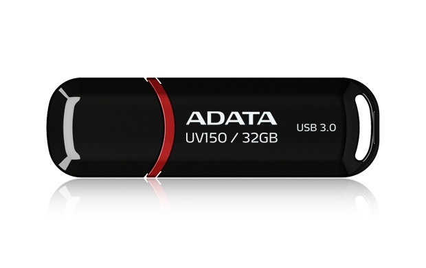 Memoria USB Adata DashDrive UV150, 32GB, USB-A 3.0, Lectura 90MB/s, Escritura 25MB/s, Negro
