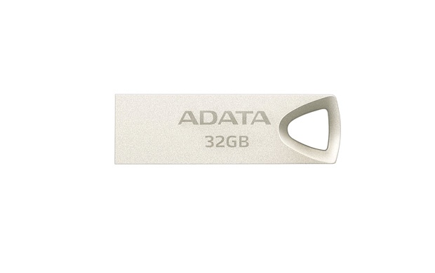 Memoria USB Adata UV210, 32GB, USB 2.0, Dorado Metálico